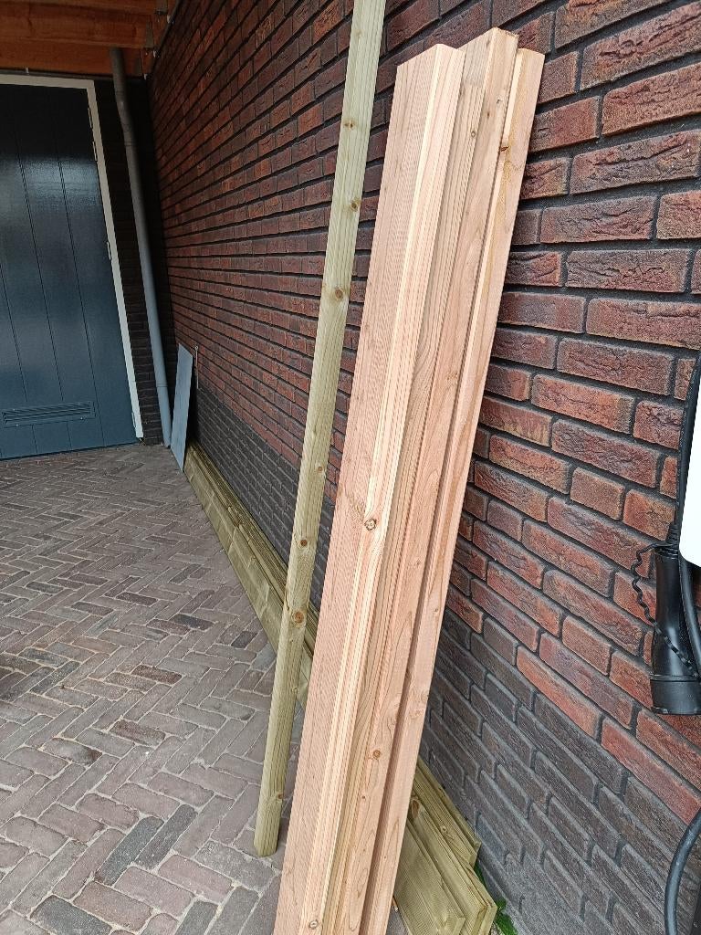 4x Douglas Balk - 165 cm - 45 x 120 mm geschaafd, Tuin en Terras, Palen, Balken en Planken, Ophalen, Nieuw, Minder dan 180 cm