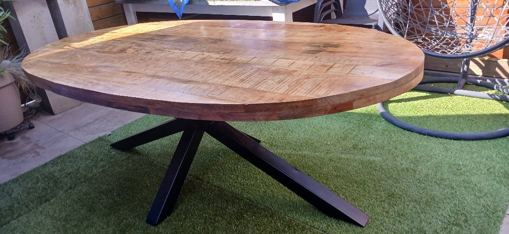 Ovale eettafel, Ophalen, 200 cm of meer, 50 tot 100 cm, Zo goed als nieuw