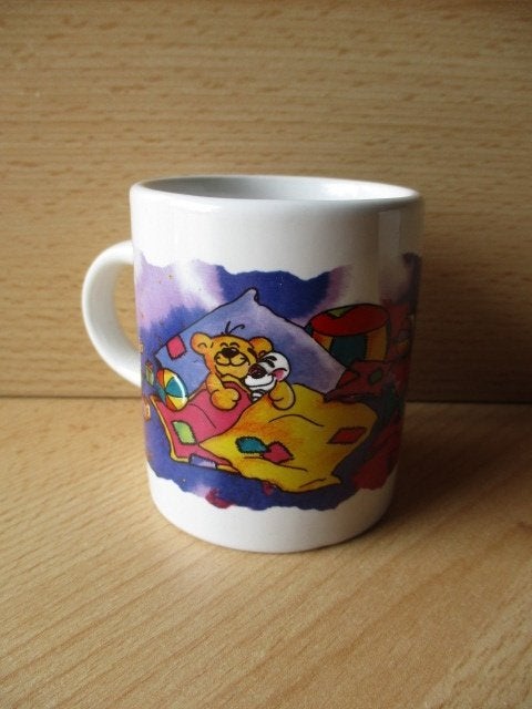Diddl mok  met Pimboli - Kuscheltasse  7cm, Ophalen of Verzenden, Gebruikt