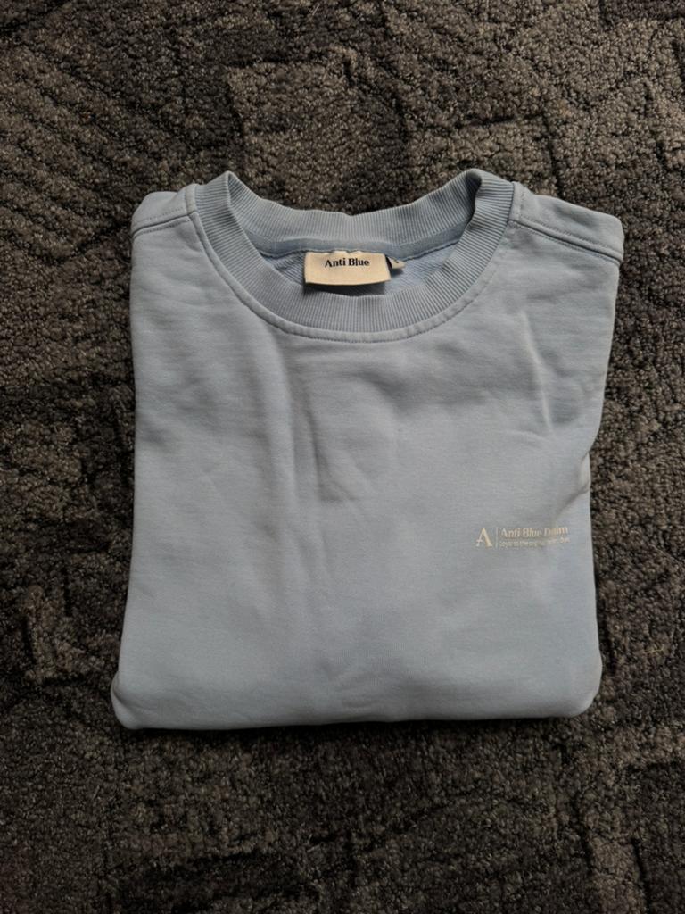 Anti Blue Denim Sweater - Lichtblauw, Kleding | Heren, Truien en Vesten, Ophalen of Verzenden, Zo goed als nieuw, Maat 46 (S) of kleiner