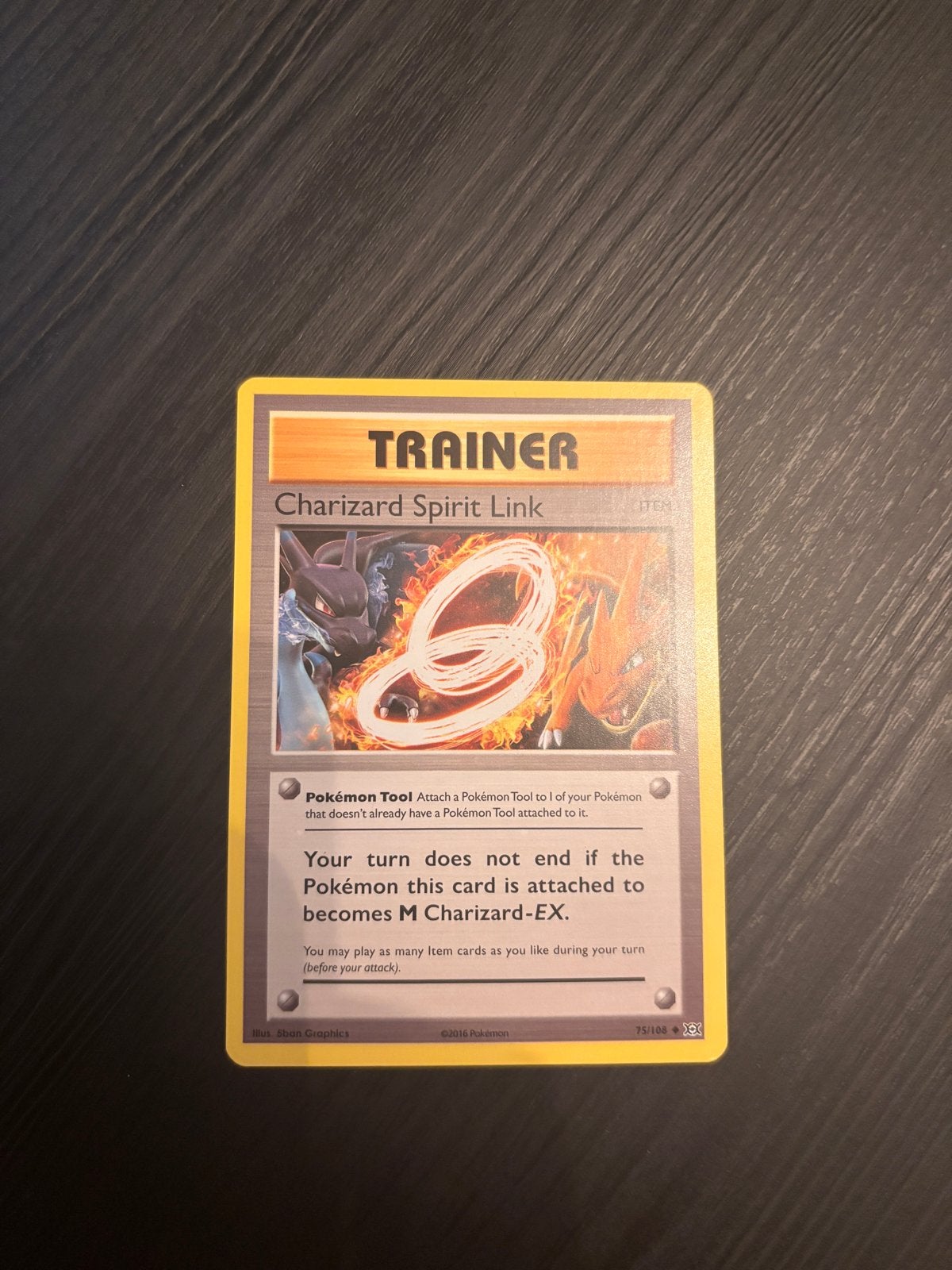 Pokémon Kaart: Charizard Spirit Link Trainer (XY Evolutions), Hobby en Vrije tijd, Verzamelkaartspellen | Pokémon, Ophalen, Zo goed als nieuw