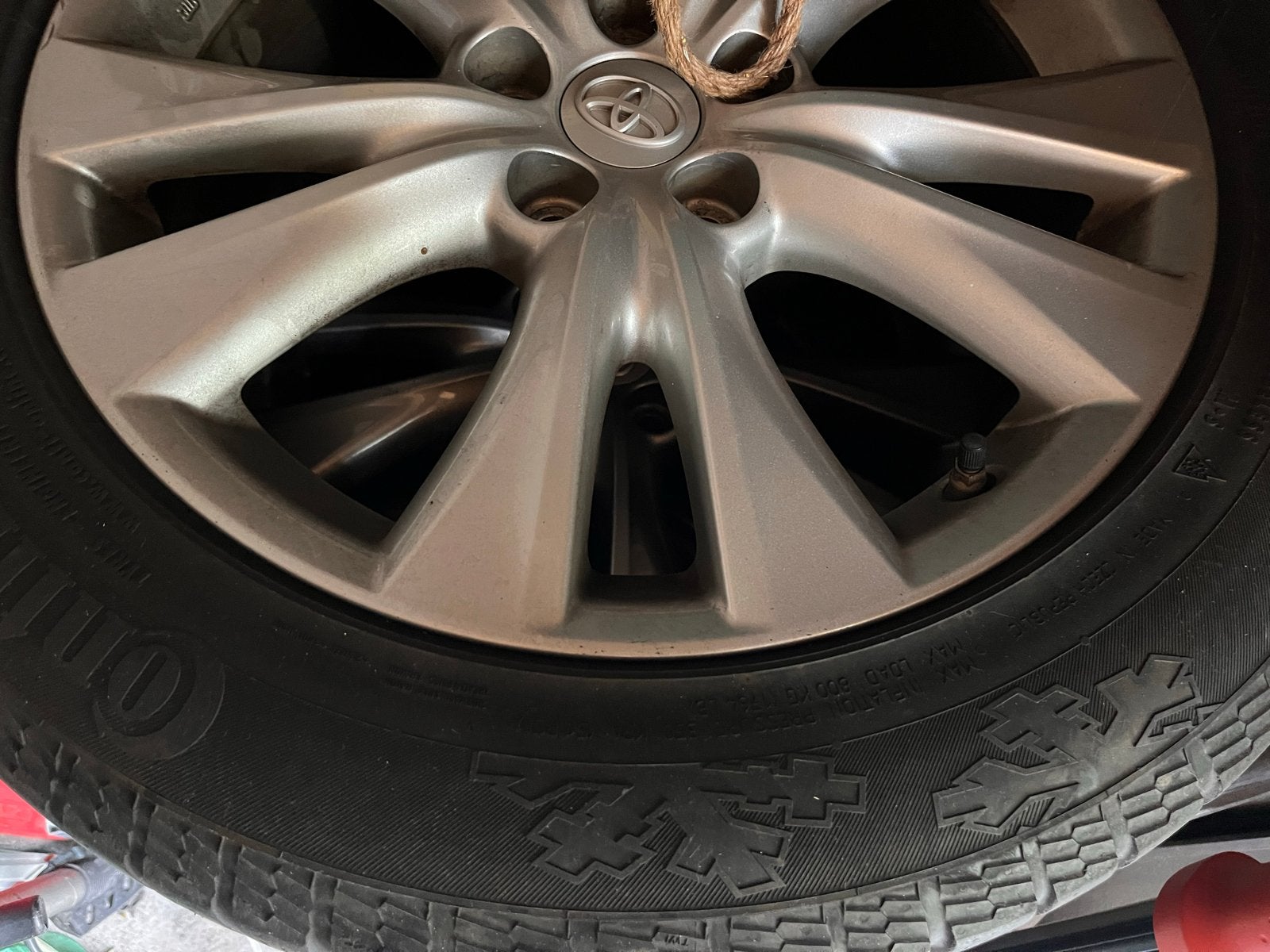 Set Continental Winterbanden op Velg 235/55 R18, Auto-onderdelen, Ophalen, 18 inch, Gebruikt, Banden en Velgen