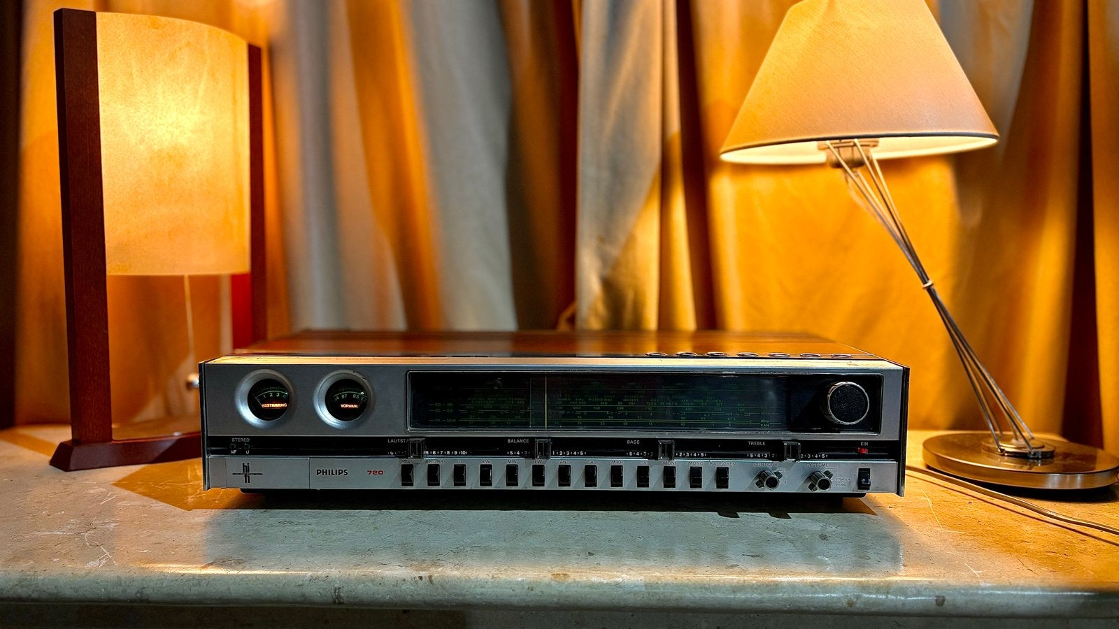 Vintage Philips 22RH720 Receiver, Audio, Tv en Foto, Stereo-sets, Philips, Gebruikt, Tuner of Radio, Losse componenten