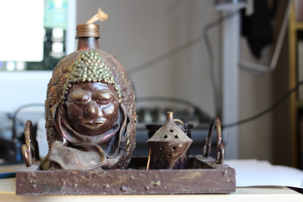 decoratieve "boeddha-olielamp" set, Hobby en Vrije tijd, Vergrootglazen, Loepen en Loeplampen, Ophalen, Zo goed als nieuw, Overige typen