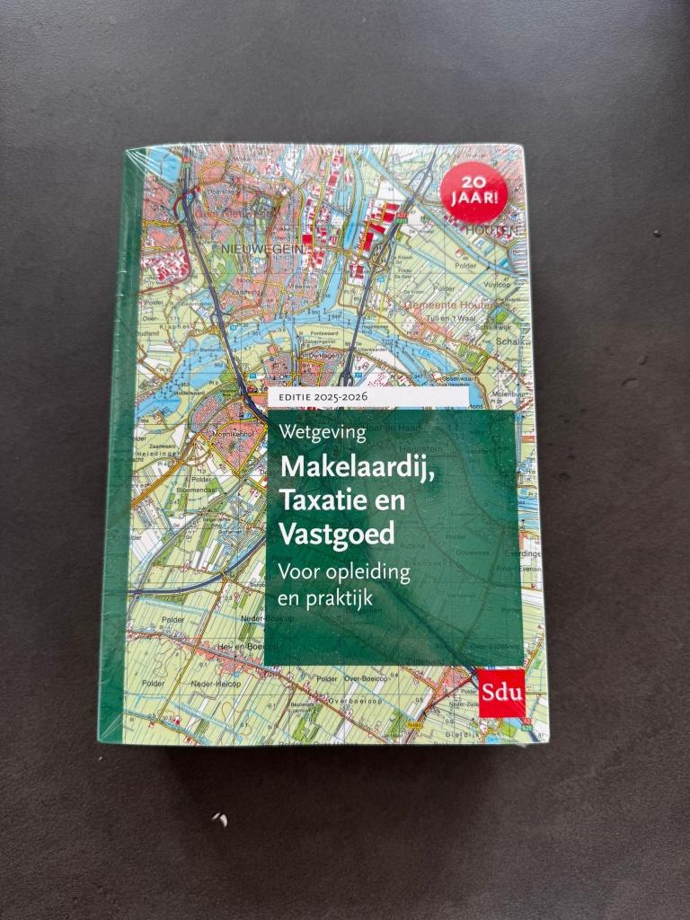 Wetgeving makelaardij, taxatie & vastgoed, Boeken, Ophalen of Verzenden, Nieuw, Overige niveaus, Sdu