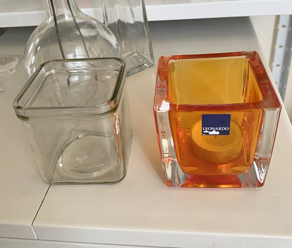 windlicht waxinelicht lantaarn, glas hout metaal mozaiek, Ophalen of Verzenden, Zo goed als nieuw, Grijs, Hout