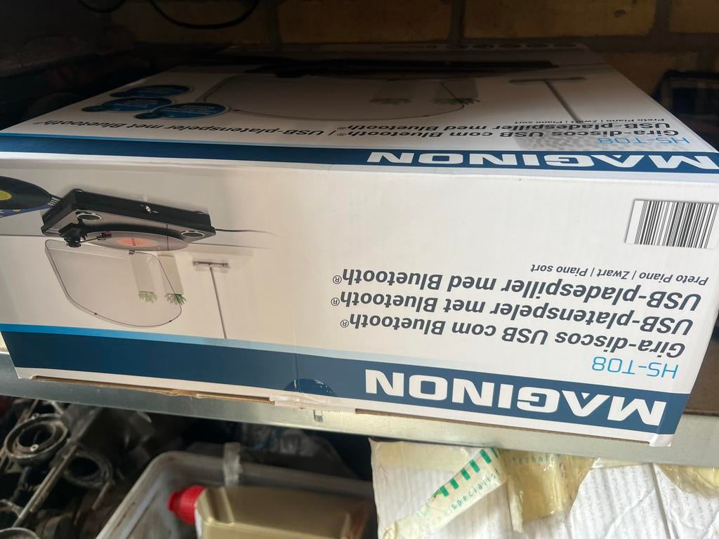 Maginon HS-T08 USB Platenspeler met Bluetooth, Overige merken, Nieuw, Ophalen of Verzenden, USB-aansluiting