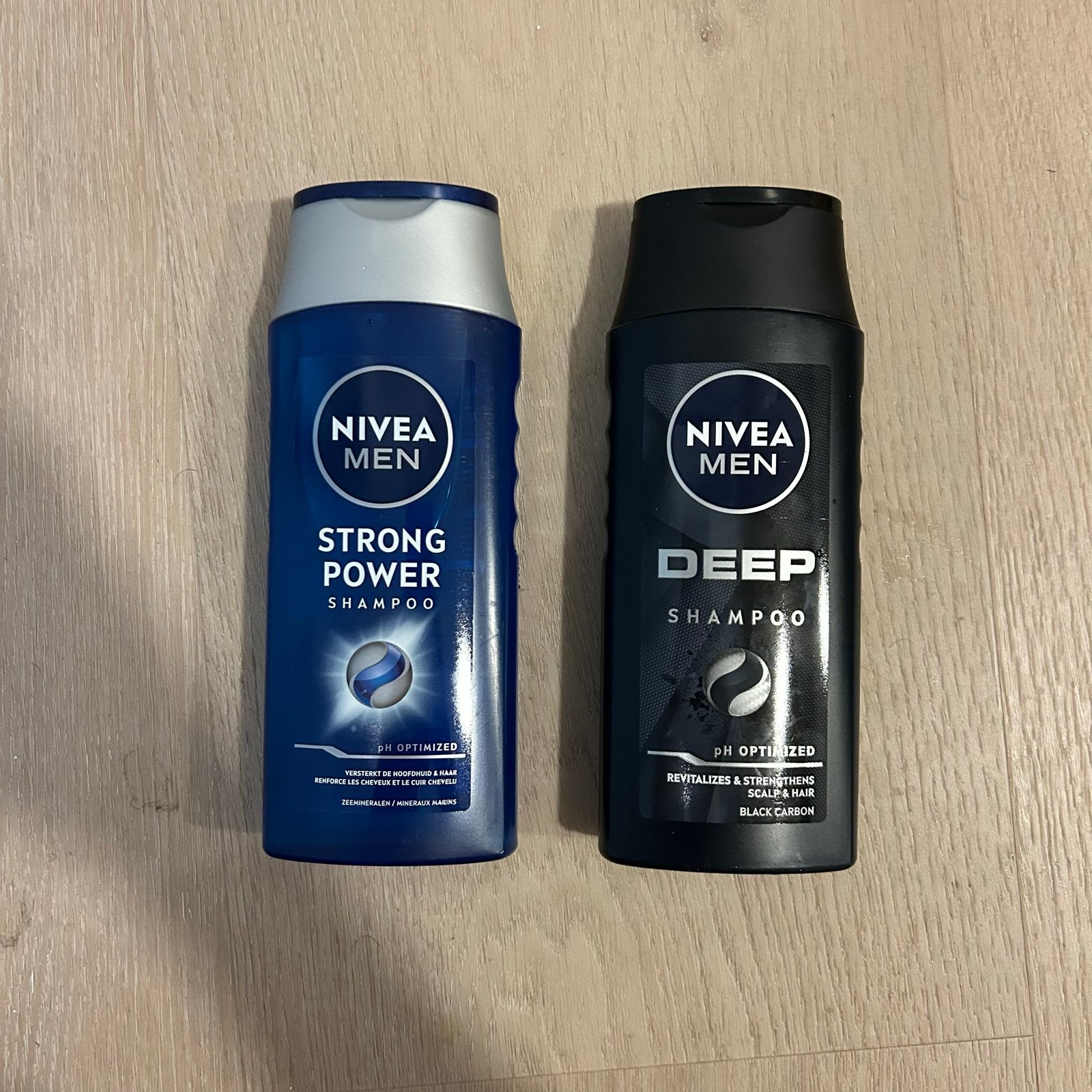 Nivea Men Strong Power & Deep Shampoo - 2 stuks, Ophalen of Verzenden, Nieuw, Shampoo of Conditioner