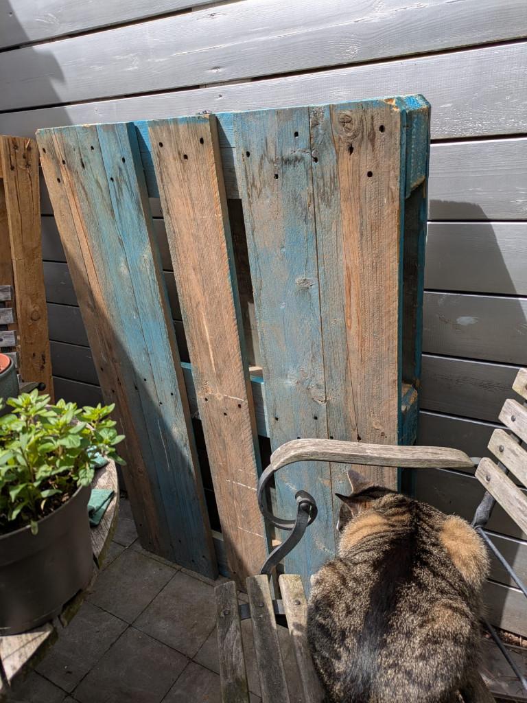 Houten pallet gratis afhalen, Ophalen, Zo goed als nieuw, 50 mm of meer, Pallet