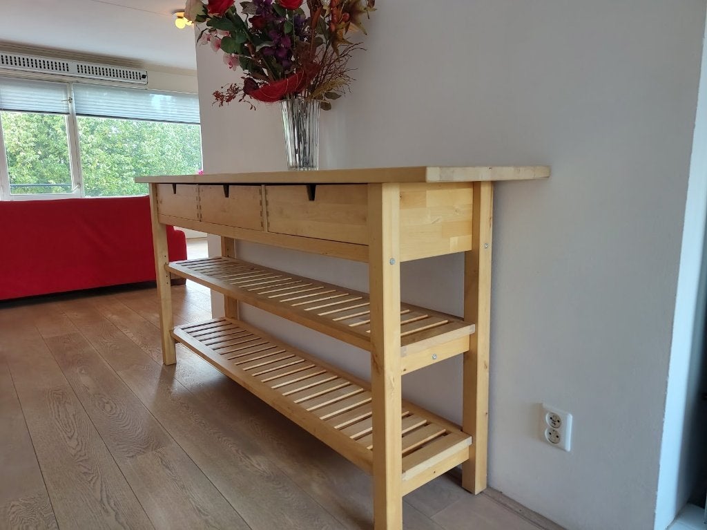 Keuken wandtafel, Ophalen, Zo goed als nieuw, 25 tot 50 cm, Rechthoekig