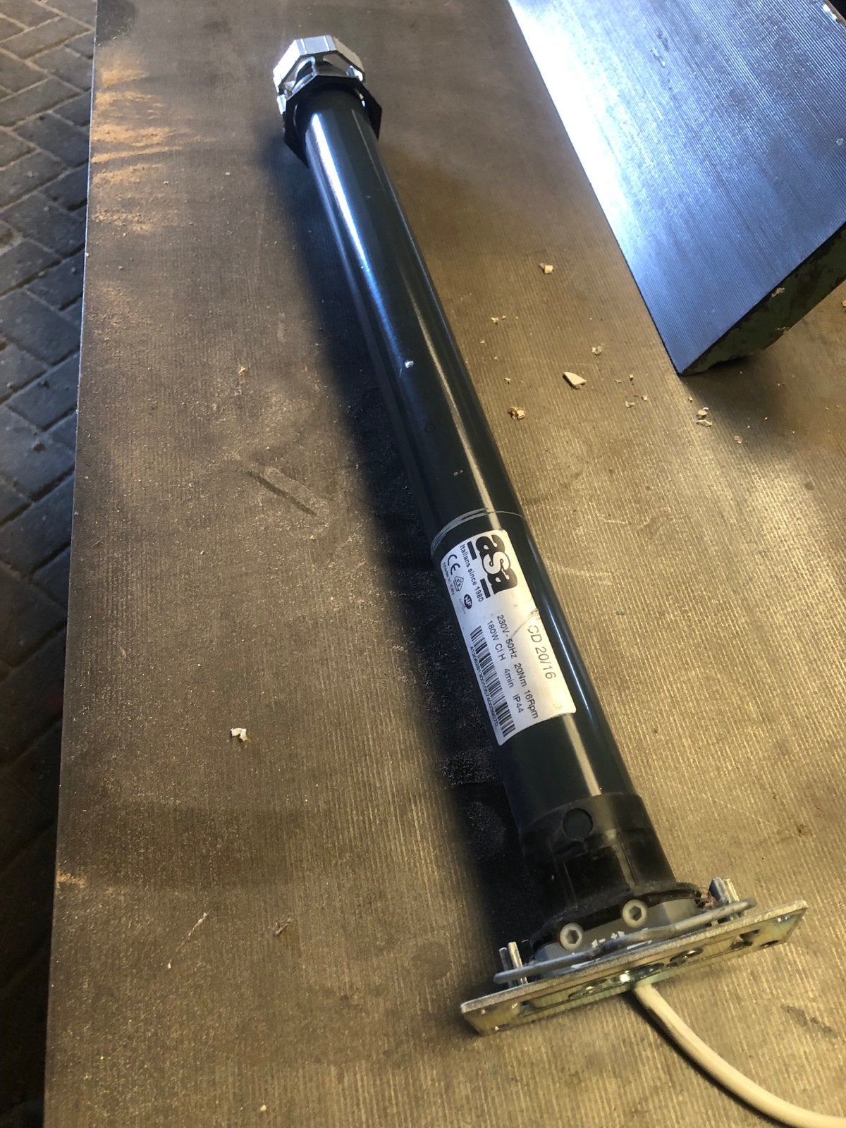 ASA Buis Motor CD 20/16 voor Rolluik/Zonwering, Gebruikt, Overige kleuren, Ophalen of Verzenden, Minder dan 100 cm