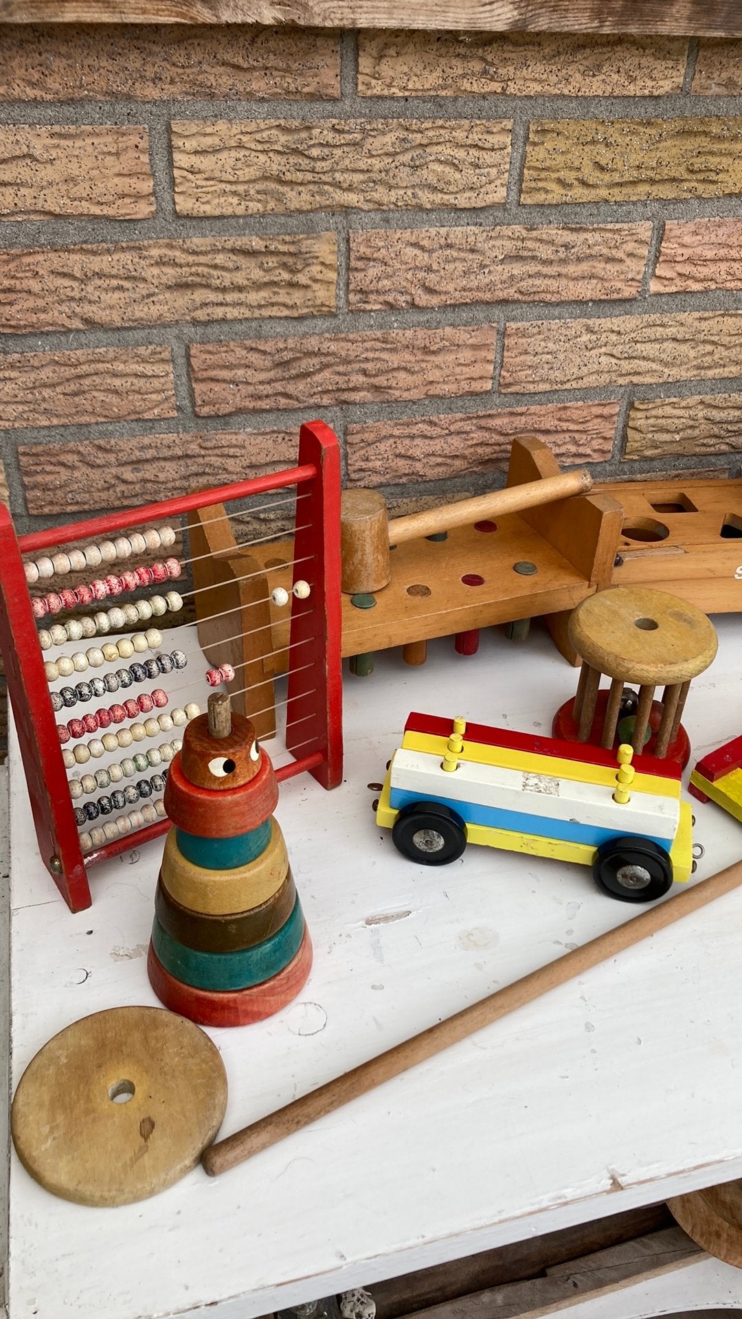 Vintage houten speelgoed, Antiek en Kunst, Antiek | Speelgoed, Ophalen of Verzenden