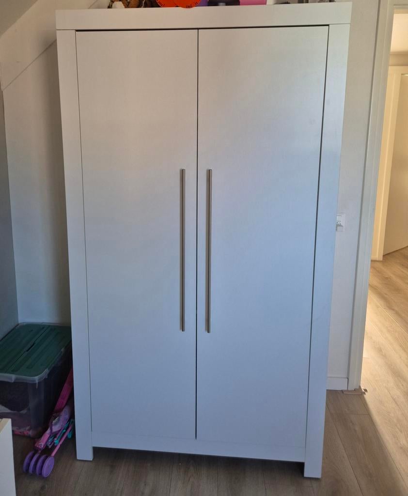 Witte kledingkast, Huis en Inrichting, Kasten | Kledingkasten, Ophalen, Gebruikt, 50 tot 100 cm, Modern