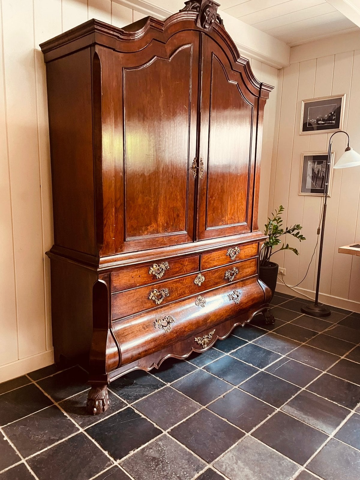 Kabinet Franse Kuifkast Brocante, Ophalen