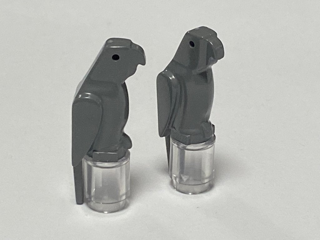 Partij nieuwe Lego 2x donkergrijze vogel / papegaai