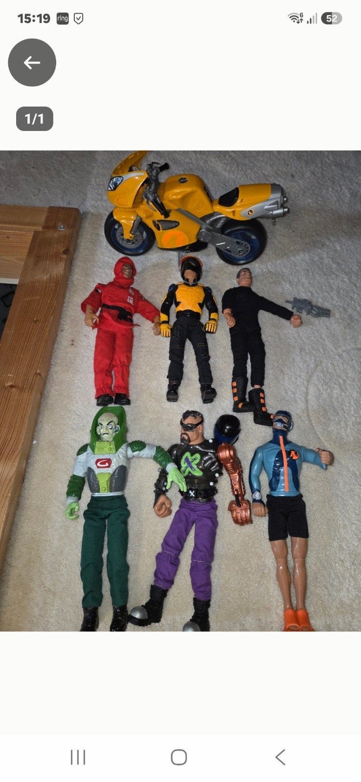 Action man, Ophalen