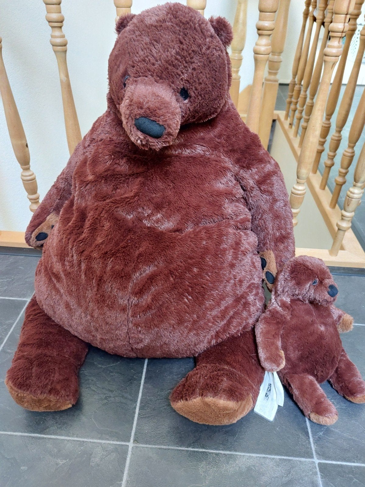 IKEA djungelskog beer groot + klein knuffel, Ophalen of Verzenden