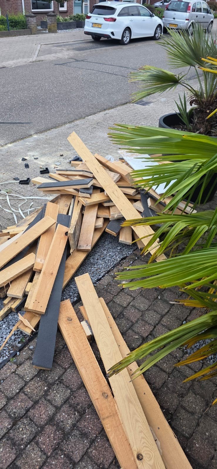 Gratis ophalen hout, Doe-het-zelf en Verbouw, Hout en Planken, Ophalen of Verzenden, Overige houtsoorten, Minder dan 200 cm