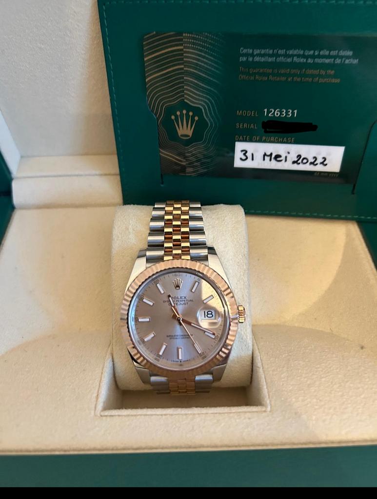 Rolex Datejust 126331 41mm Full set 2022, Ophalen, Staal, Rolex, Polshorloge