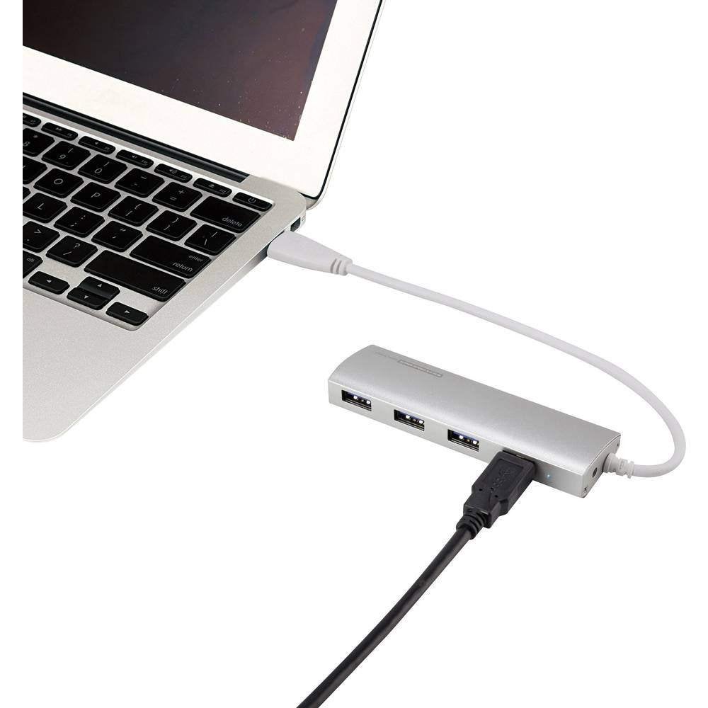 Renkforce usb 3.2 Gen 1-hub 4 poorten aluminium (nieuw), Computers en Software, Nieuw, Ophalen of Verzenden, Renkforce, Harde schijf