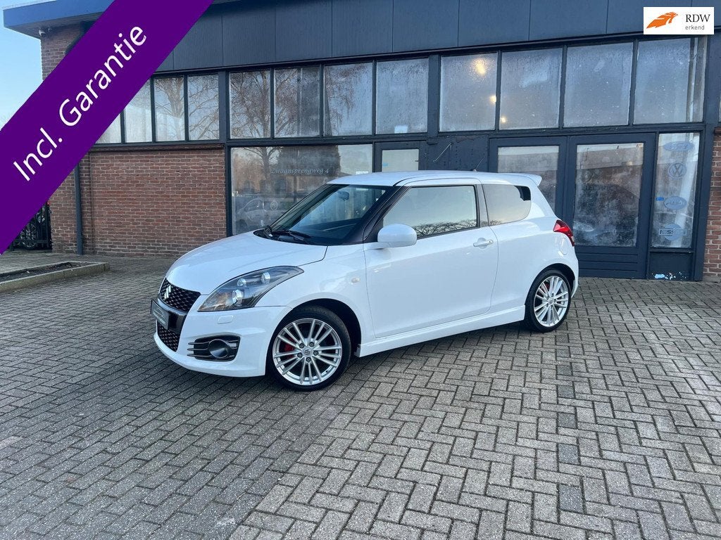 Suzuki Swift 1.6 Sport, Xenon, Parelmoer wit, Voorwielaandrijving, Gebruikt, Zwart, 4 cilinders