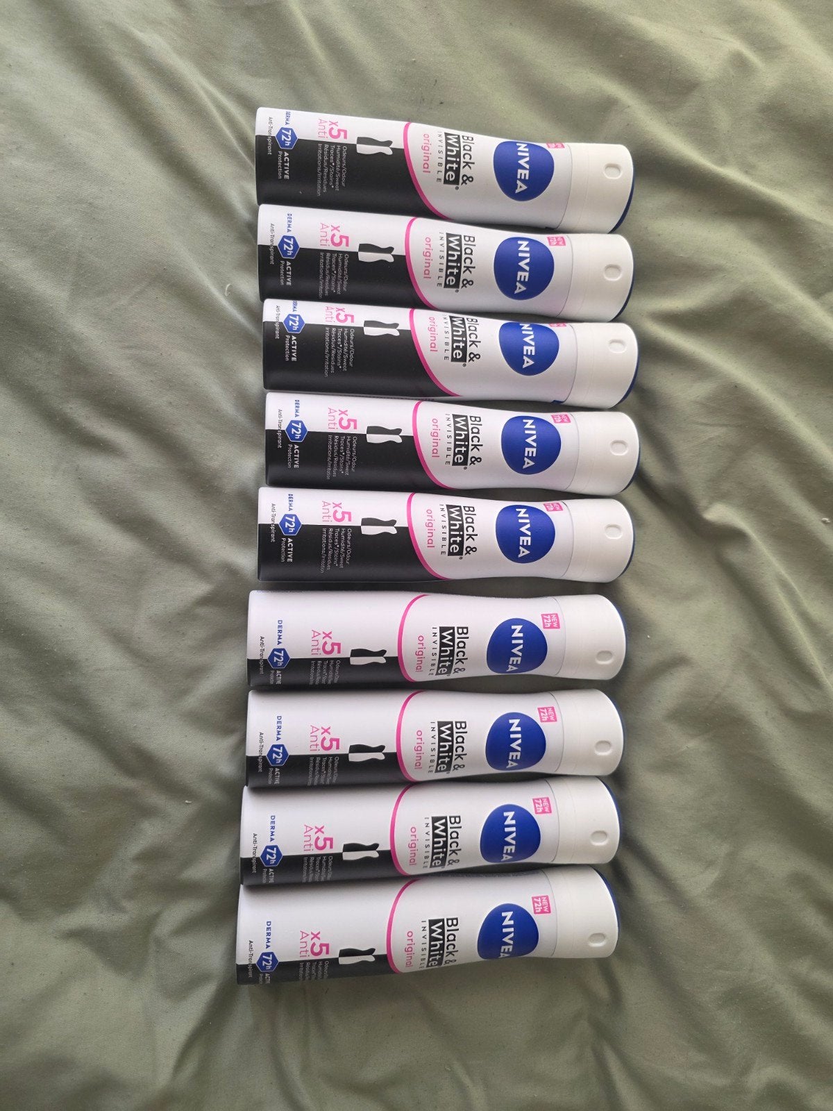 Nivea Black & White Invisible Original Deodorant - 9 stuks, Ophalen of Verzenden, Nieuw