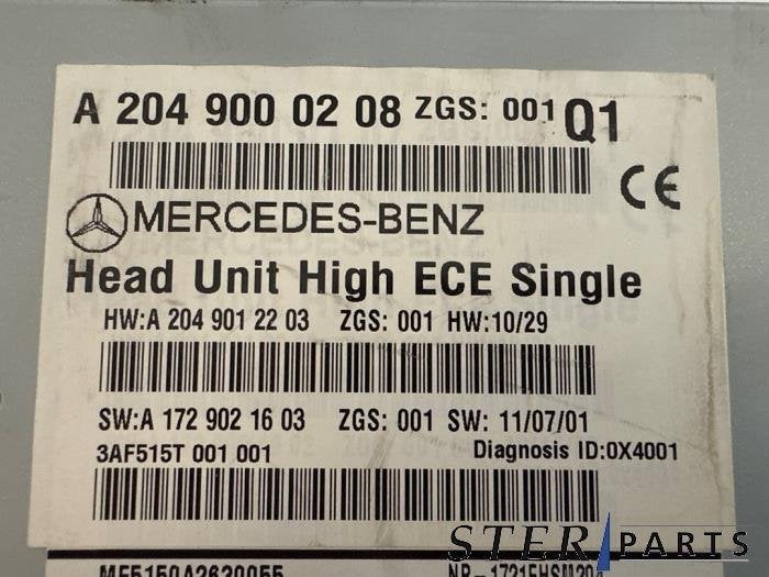 Navigatie Systeem van een Mercedes C-Klasse, Gebruikt, -, Ophalen of Verzenden, -