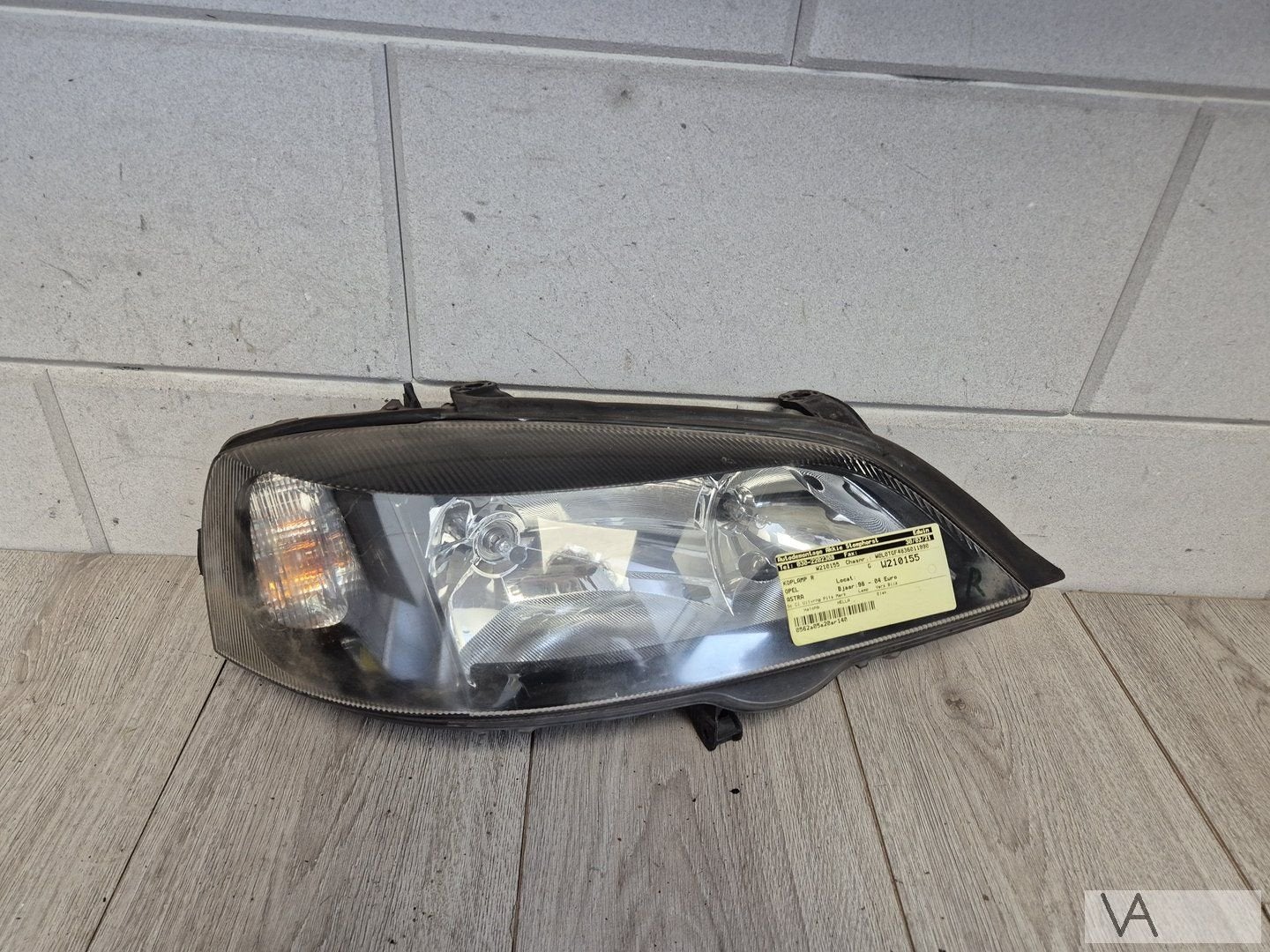 Opel Astra G 1998 - 2004 koplamp rechts zwarte inleg €25, Gebruikt, -, -, Opel