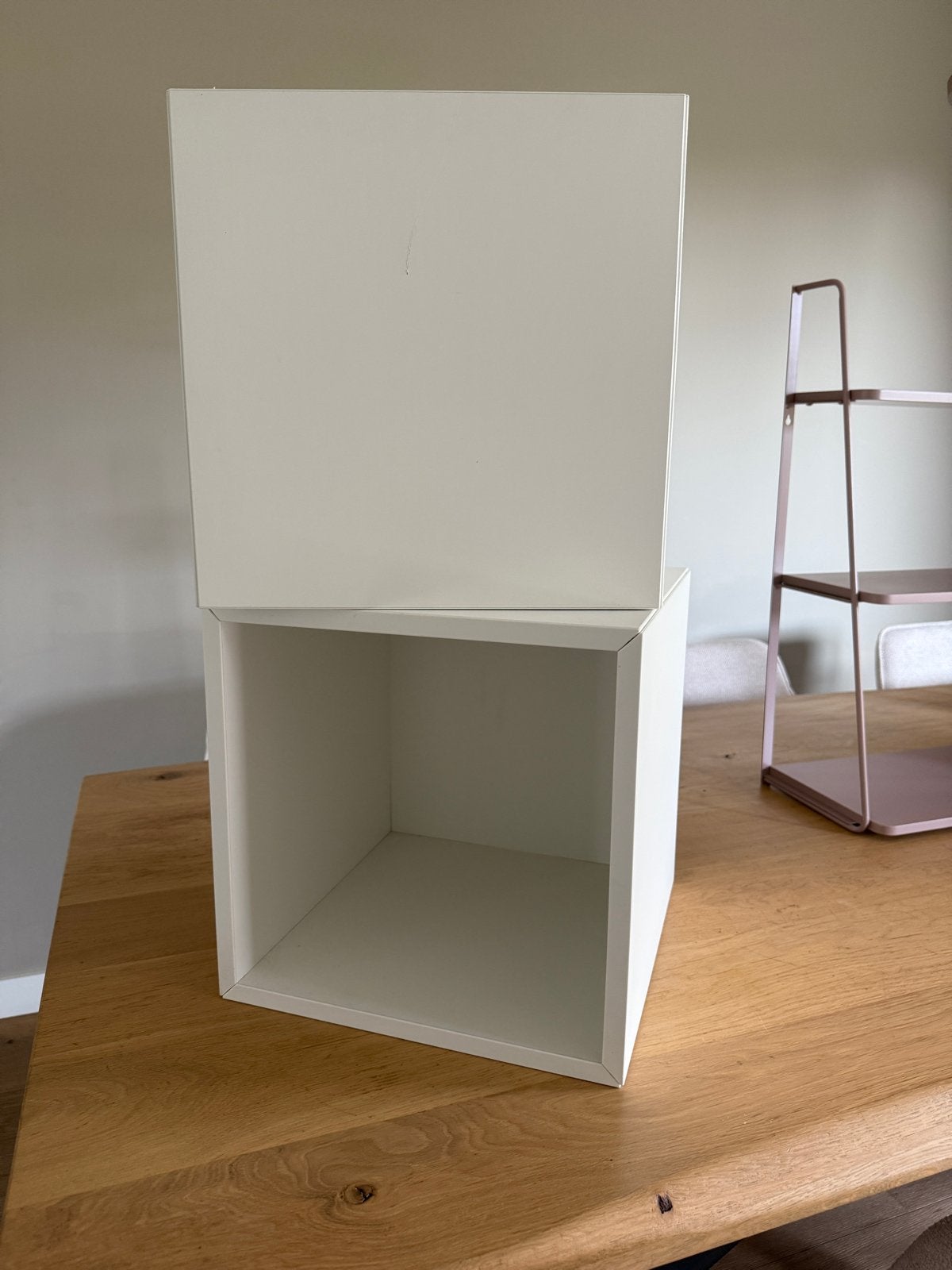 2x IKEA Kubus blokken wit, Huis en Inrichting, Ophalen of Verzenden, Gebruikt