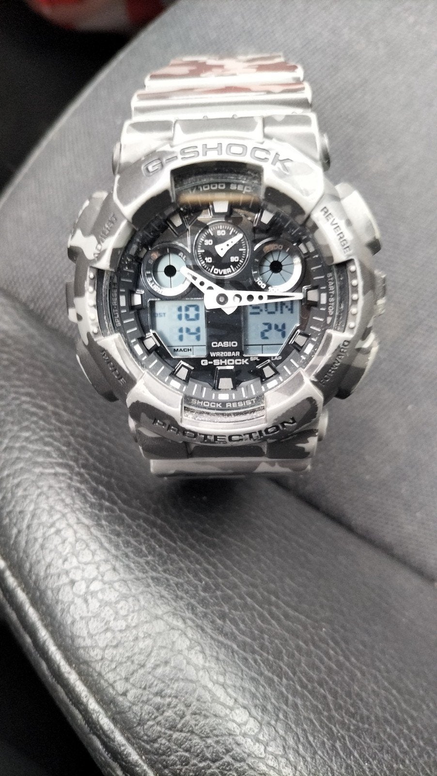 Casio G-Shock GA-100 Camouflage Horloge, Ophalen of Verzenden, Kunststof, Kunststof, Casio