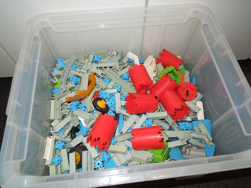 Grote bak Fisher-Price Construx - 6,7 kg bouwplezier!, Ophalen of Verzenden, Gebruikt, Speelset