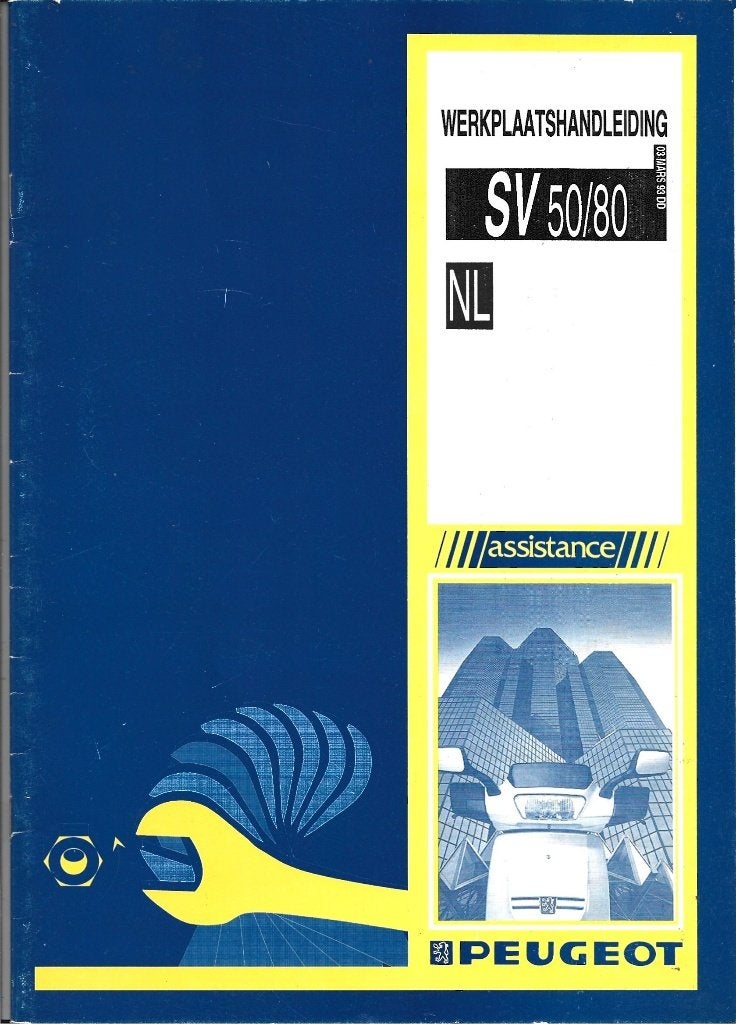 Peugeot SV50 SV80 werkplaatsboek, Fietsen en Brommers, Verzenden, Zo goed als nieuw
