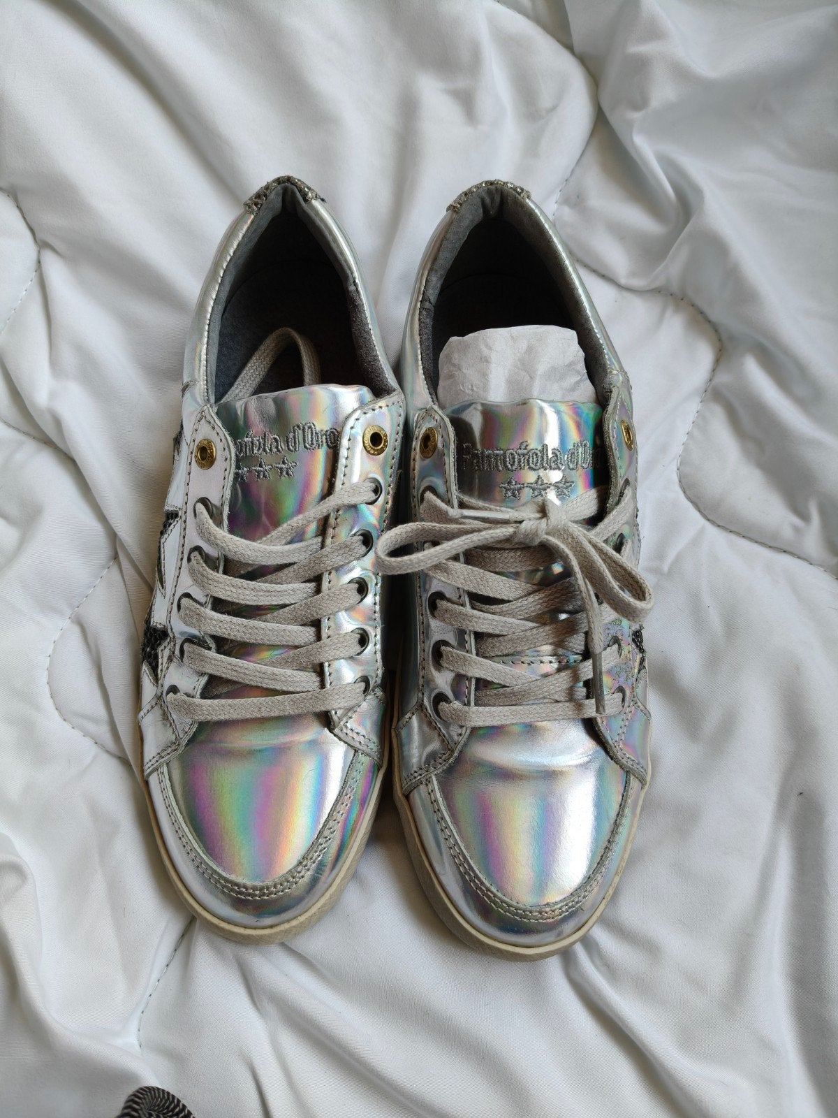Pantofola d'Oro sneakers, maat 40, holografisch zilver, Overige kleuren, Verzenden, Nieuw, Sneakers of Gympen