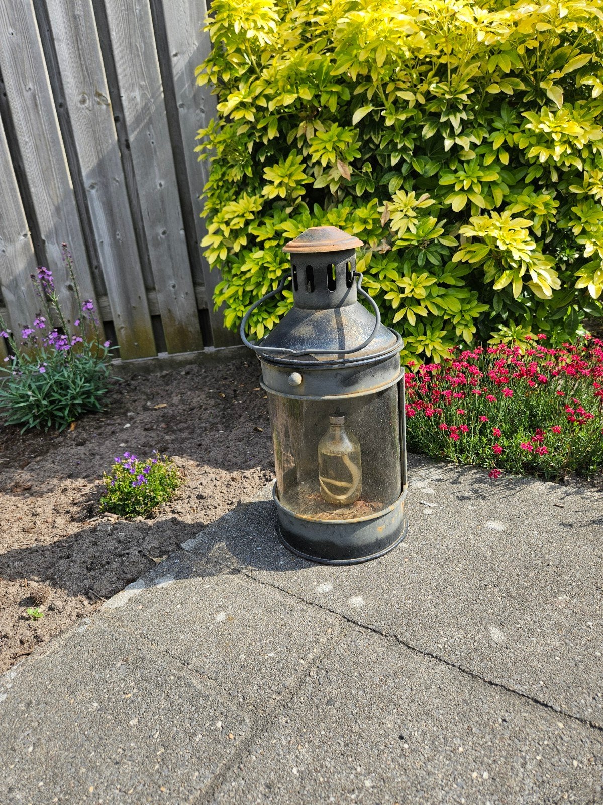 Retro olielamp, Ophalen, Overige materialen, Minder dan 25 cm