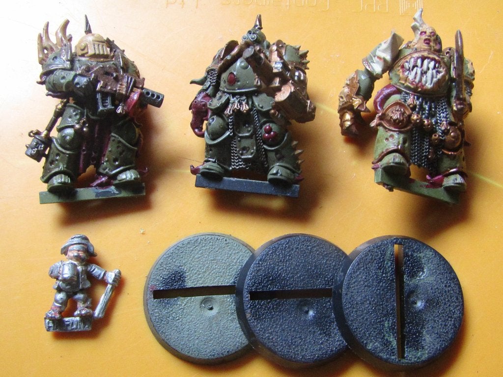 ETB Plague Marines - complete set of 3, Hobby en Vrije tijd, Wargaming, Met verf, Gebruikt, Verzenden, Figuurtje(s)