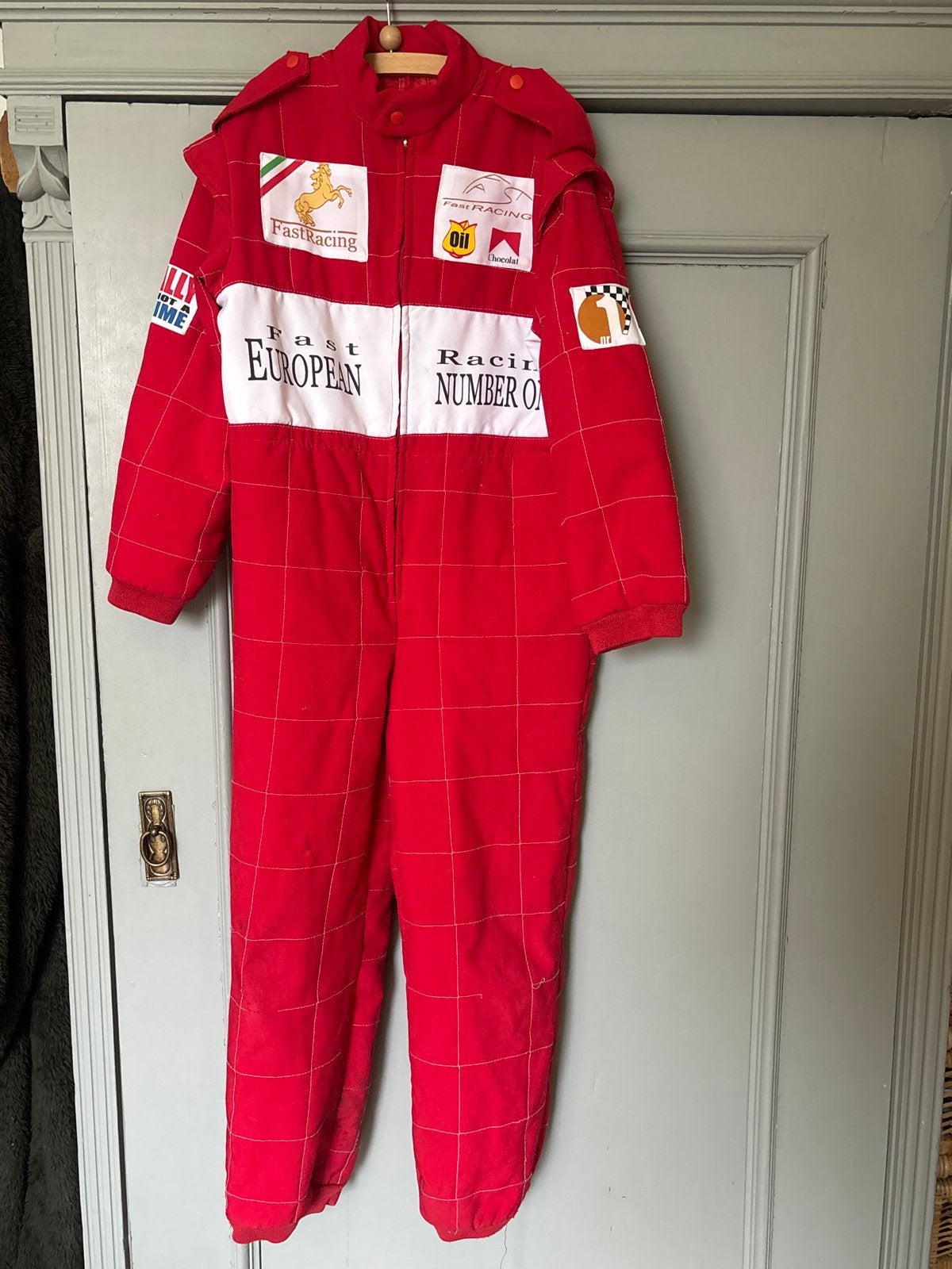 Ferrari F1 racepak kind - Schumacher tijdperk - maat 128, Ophalen of Verzenden, Gebruikt, Jongen of Meisje