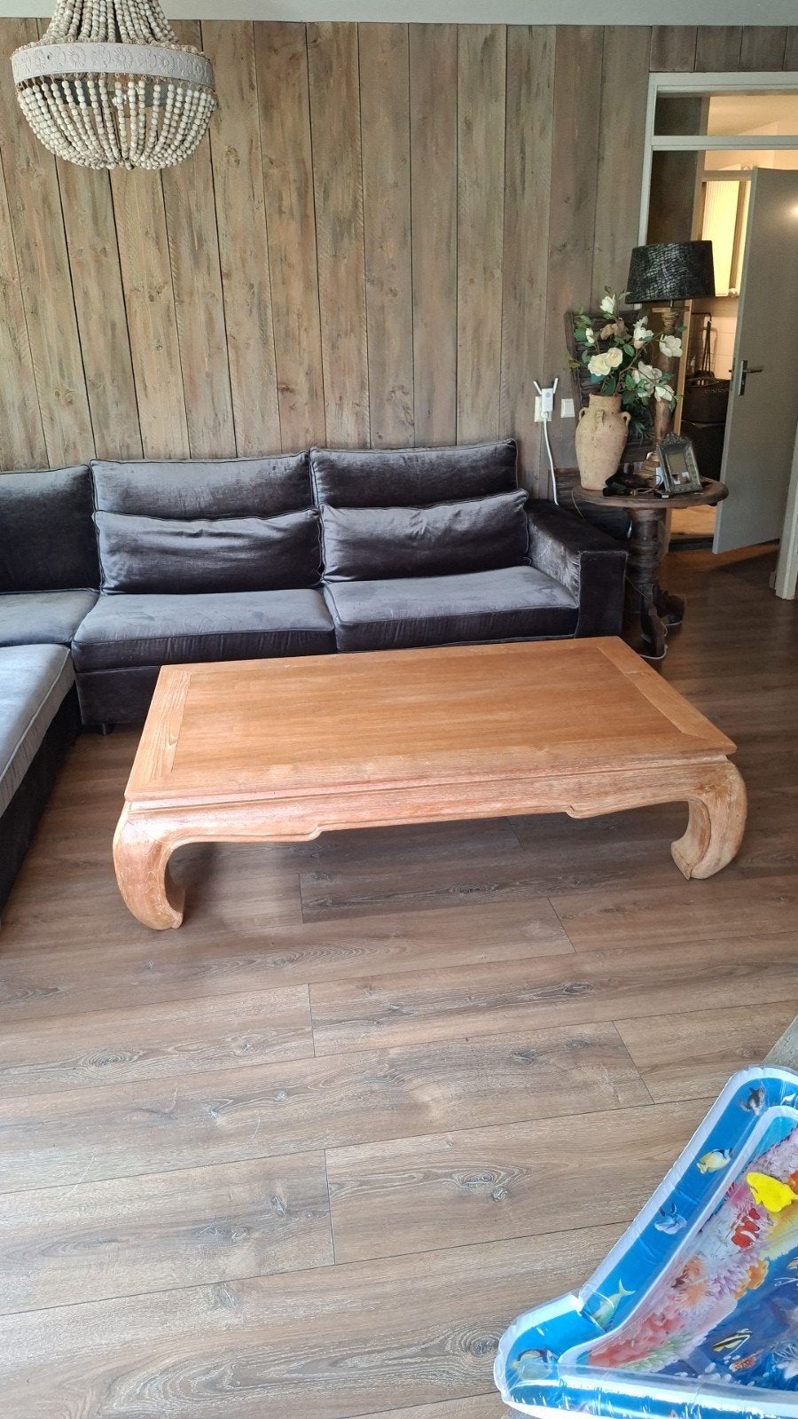 Mooie grote opium tafel, Ophalen, Rechthoekig, 200 cm of meer, 50 tot 100 cm