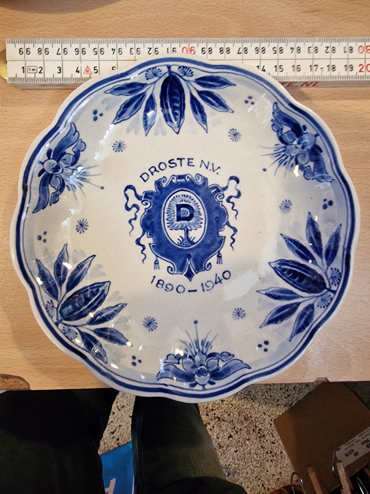Droste aardewerk bordje, Ophalen of Verzenden