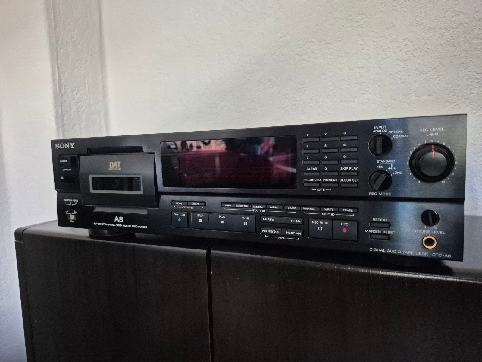 Sony DTC-A8 DAT Recorder  incl originele afstandsbediening., Ophalen of Verzenden, Sony