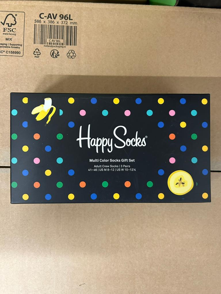 Happy Socks giftset “banaan” maat 41-46 (nieuw), Overige kleuren, Ophalen of Verzenden, Happy Socks, Nieuw