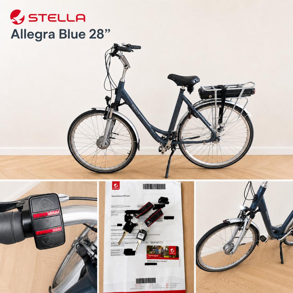 Stella Allegra 28” | 522Wh accu | Nieuwstaat | 7 versnelling, Zo goed als nieuw, 51 tot 55 cm, 50 km per accu of meer, Ophalen