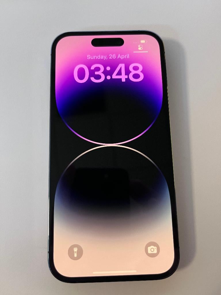 Iphone 14 Pro 128GB 84%, Ophalen, Paars, Zo goed als nieuw, 84 %
