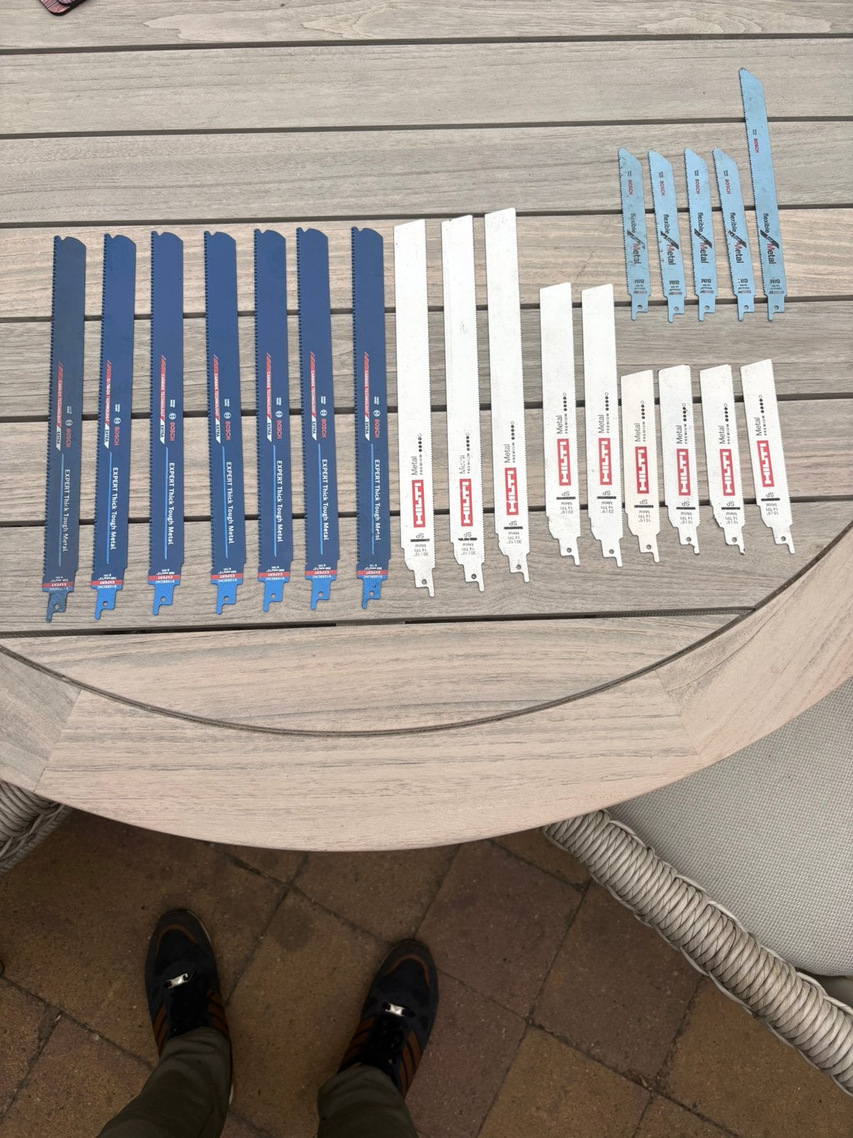 21 professionele zaagbladen bosch hilti nieuw, Cirkelzaag, Nieuw, Ophalen of Verzenden, 30 tot 70 mm