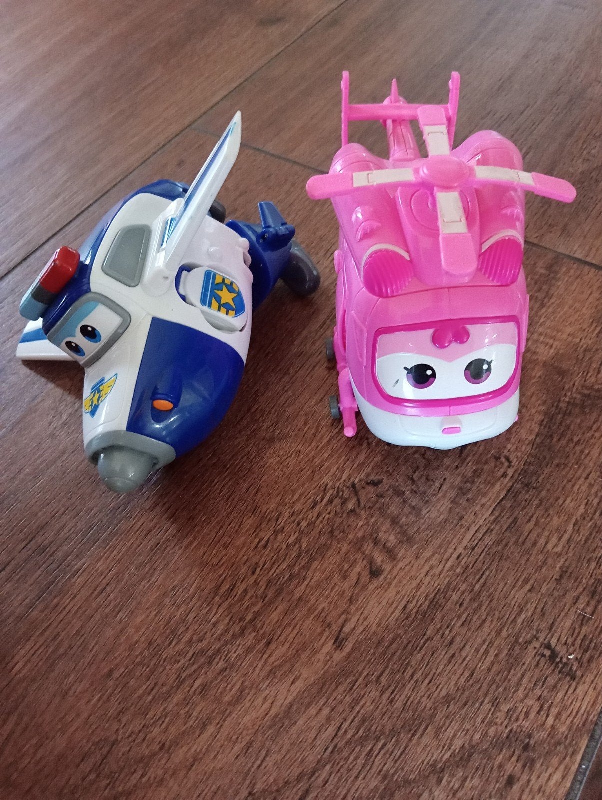 Super Wings Jett en Dizzy speelgoedvliegtuigen, Ophalen, Gebruikt