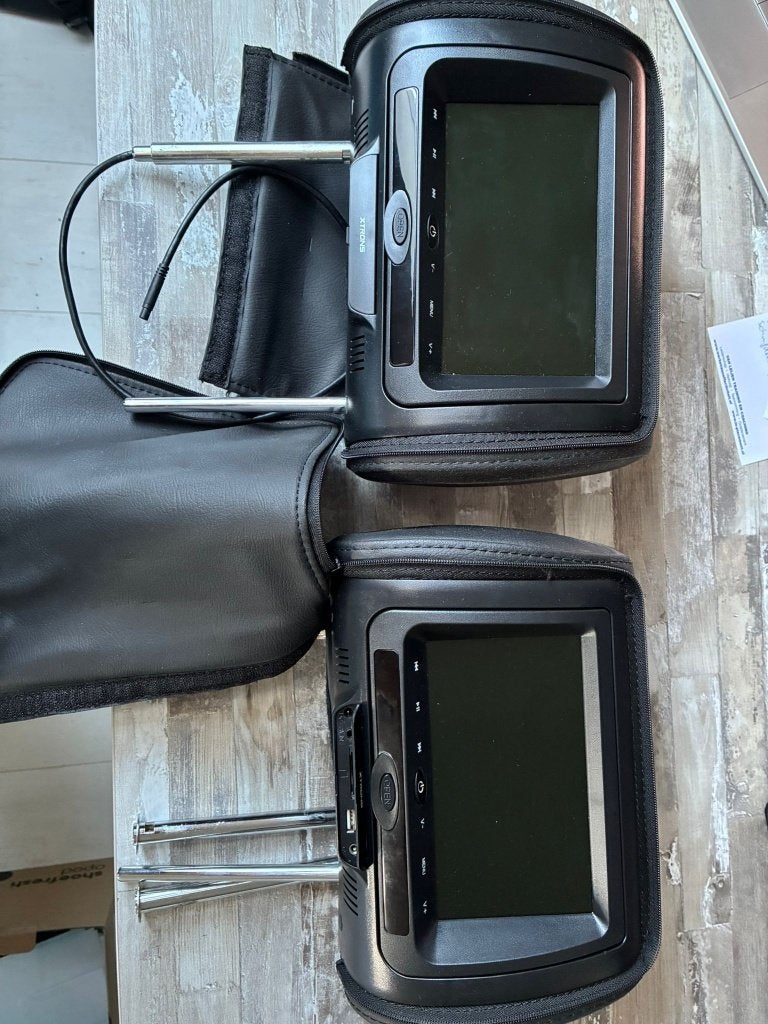 DVD-spelerset in hoofdsteun, HD705 2x7", Auto diversen, Ophalen, Zo goed als nieuw