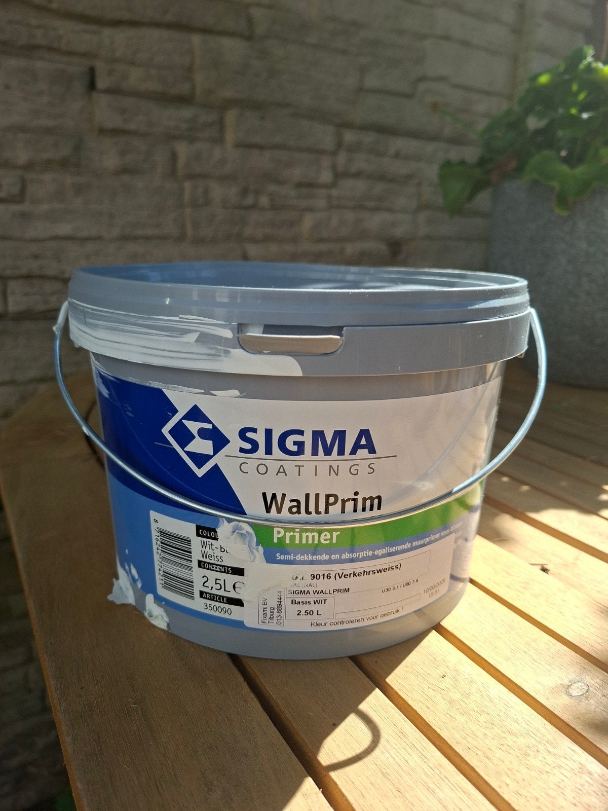 Sigma WallPrim Primer - 2L Wit, Ophalen, Wit, Minder dan 5 liter, Verf