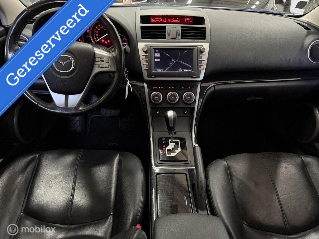 Mazda 6 2.0 S-VT AUT Business Plus|Leder|Navi|Cruise|APK nie, Auto's, Mazda, 1330 kg, Gebruikt, 4 cilinders, Bedrijf