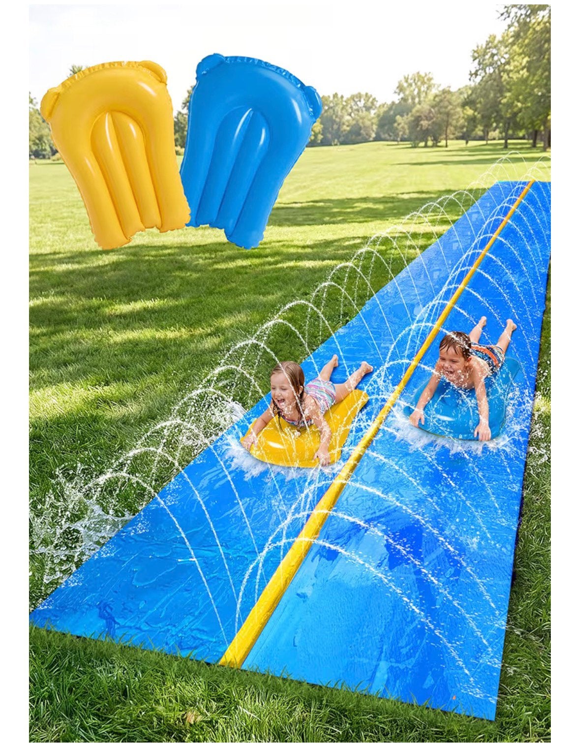 Toffe water slide (slechts 1 x gebruikt), Ophalen, Zo goed als nieuw