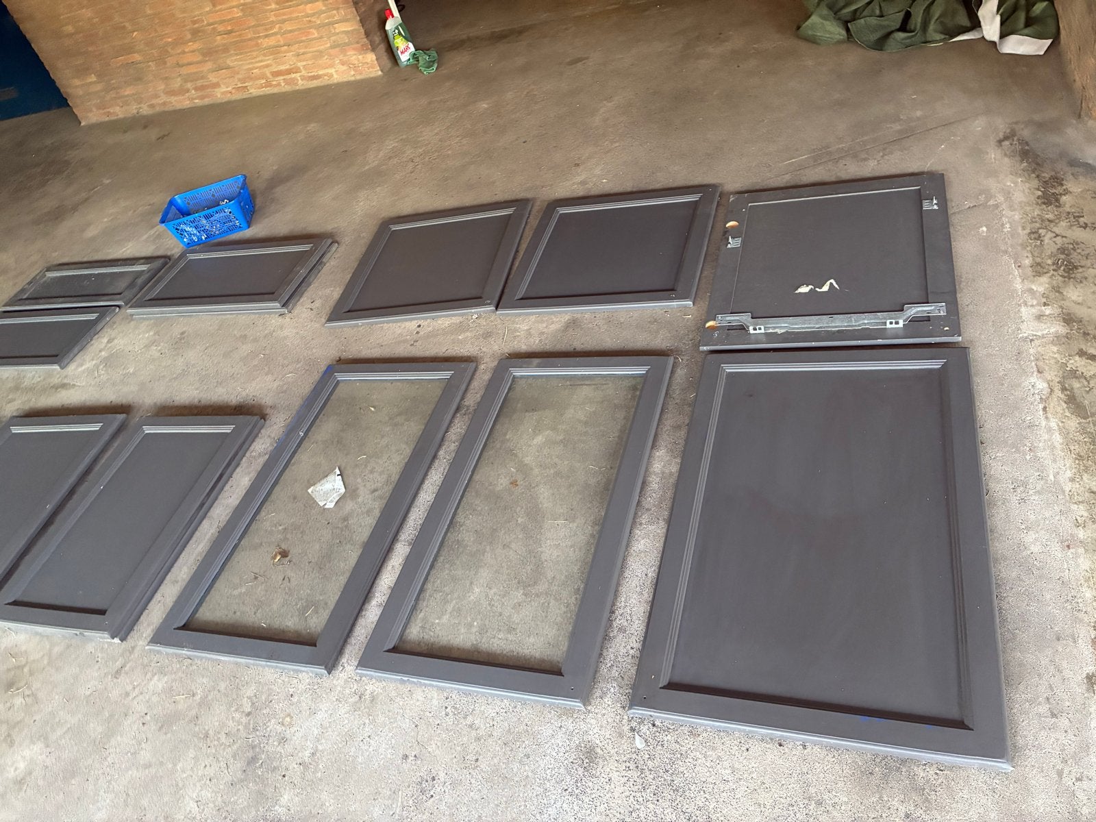 22 Keukenkast fronten, st 2 met glas, afm zie laatste foto’s, Huis en Inrichting, Keuken | Keukenelementen, Ophalen, Gebruikt