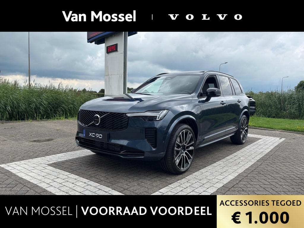 Volvo XC90 T8 Ultra Dark Luchtvering | Stoelmassage | 22 Inc, Stof, Huisgarantie, Met garantie (alle), Blauw